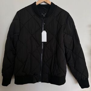 Universal Standard Puffer Bomber Black